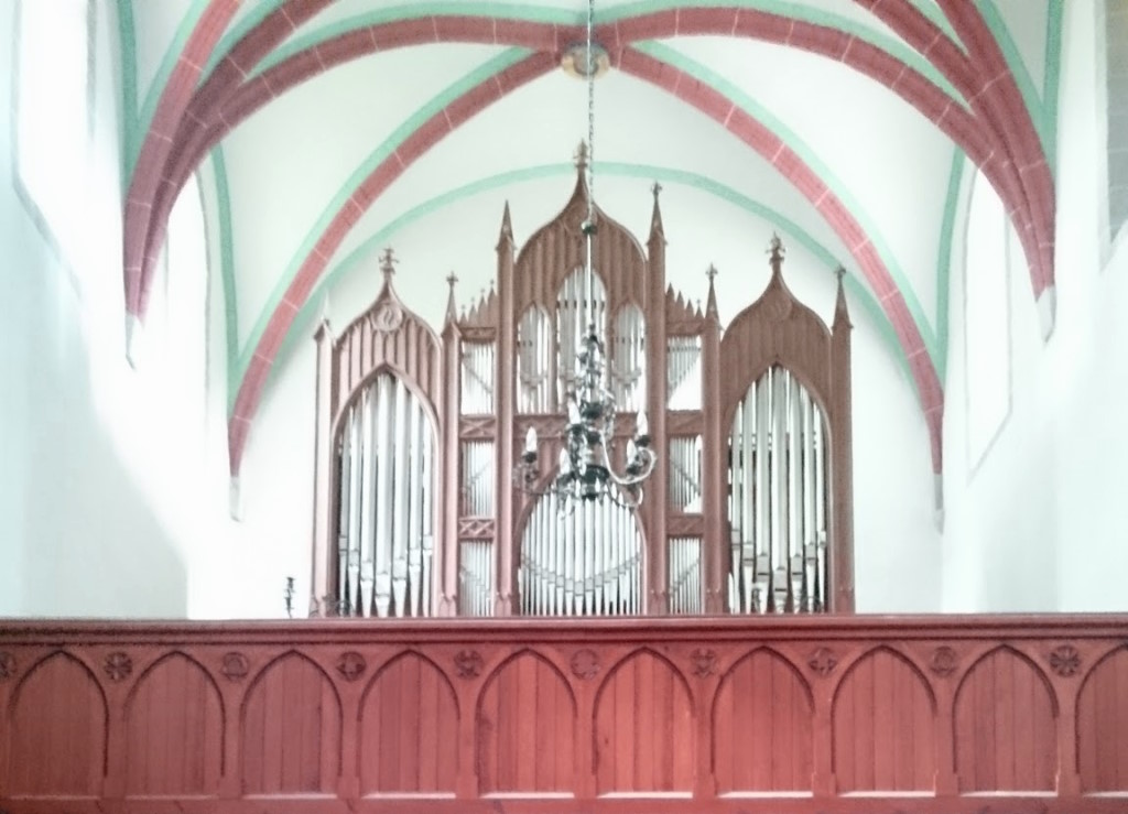 Die Orgel in der Klosterkirche von Kloster Zinna