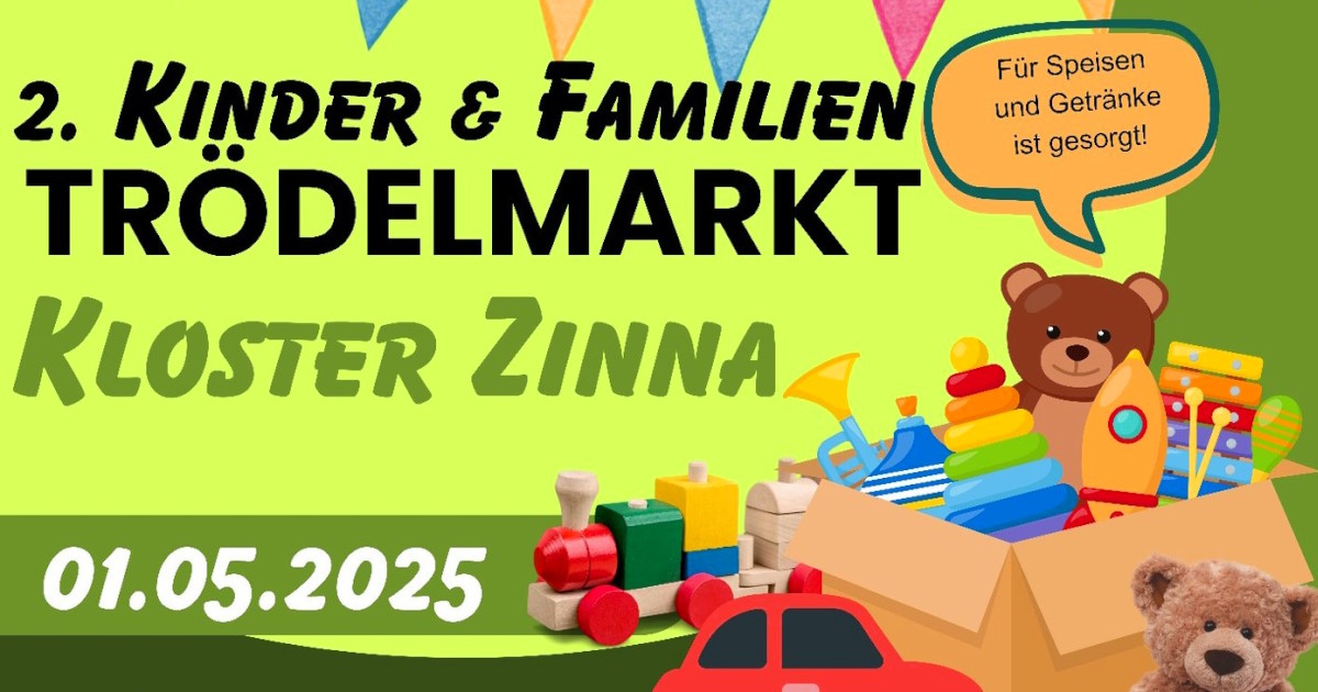Flyer für den zweiten Trödelmarkt vom Kitaverein