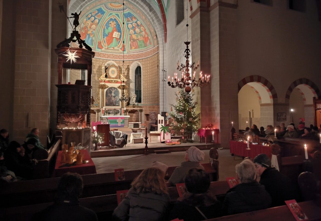 Christvesper in der Klosterkirche St. Marien in Kloster Zinna war wieder gut besucht.