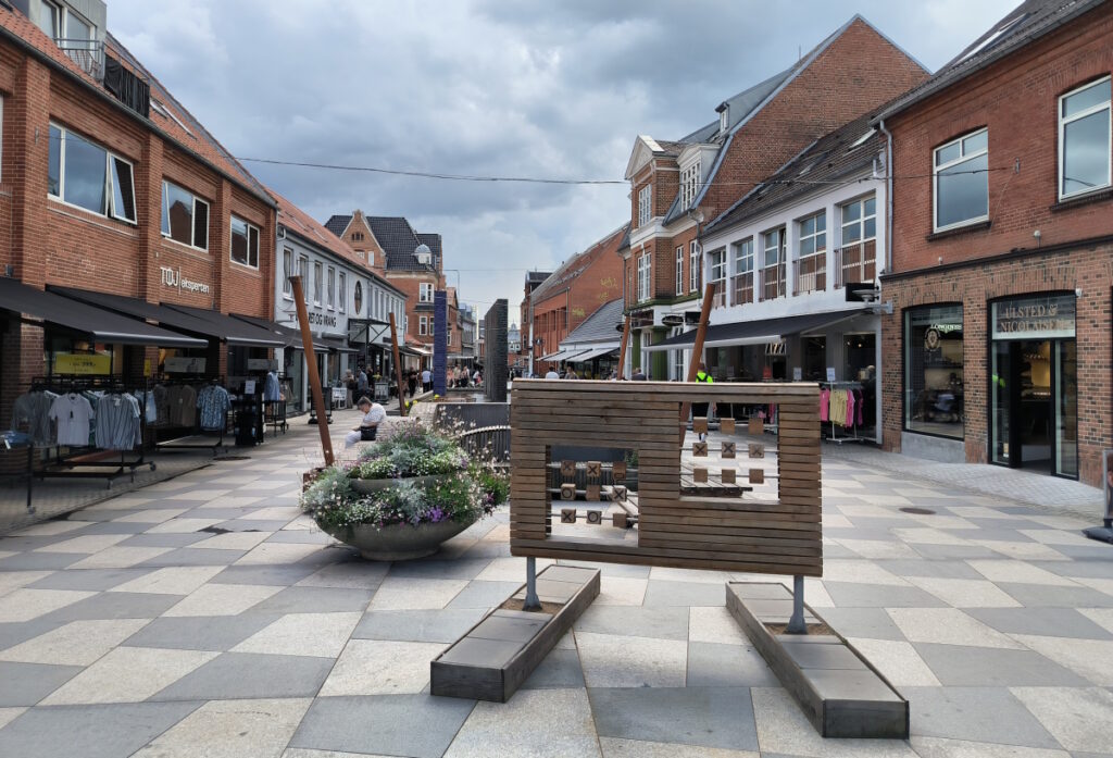 Die Innenstadt der dänischen Stadt Herning.