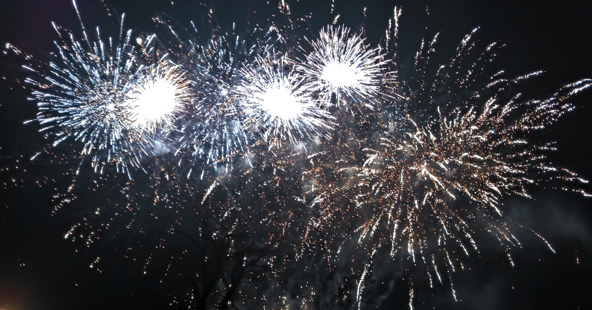 Zum Jahreswechsel 2025 2026 war der Himmel über Kloster Zinna wieder hell erleuchtet.