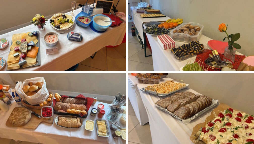 Das beeindruckendes Büfett zum Valentinstag in Kloster Zinna.