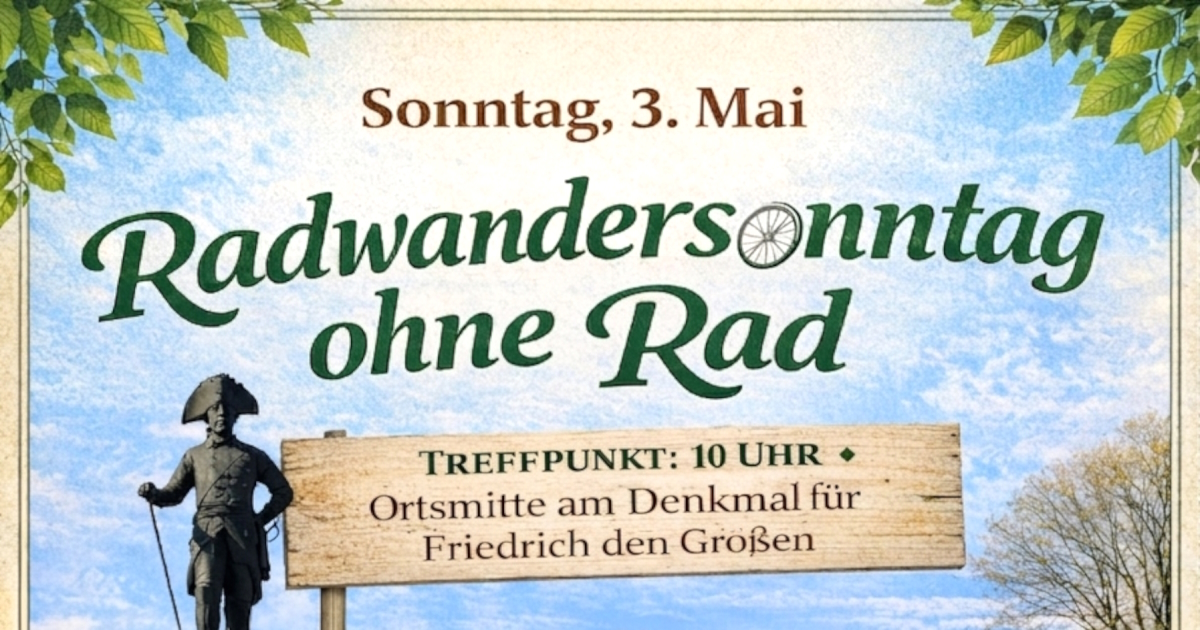 Flyer für Radwandersonntag 2026