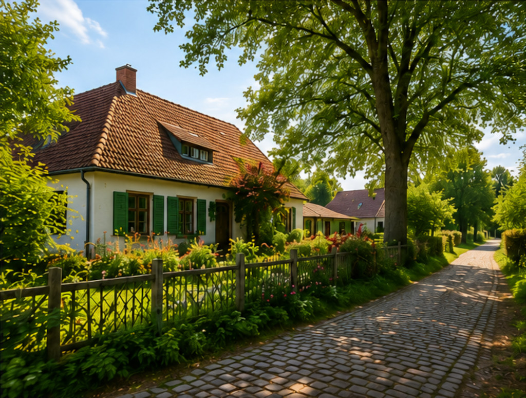 Ein schönes Haus in idylischer Lage in Brandenburg.