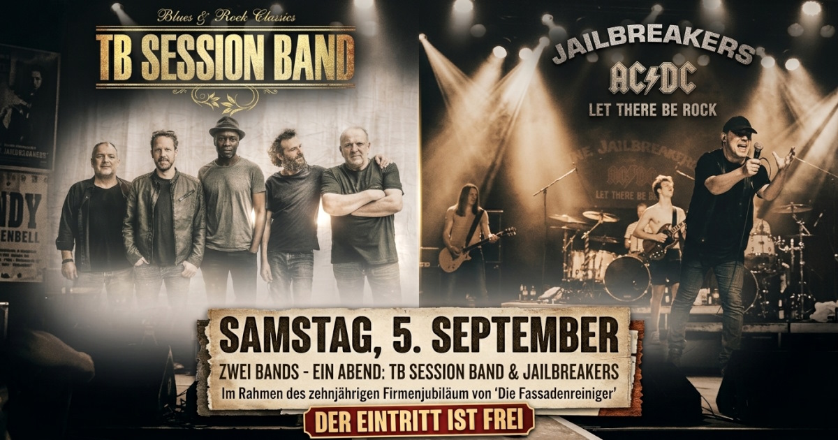 Zehnjähriges Jubiläum des Unternehmens Die Fassadenreiniger am Reitstadion mit Musik